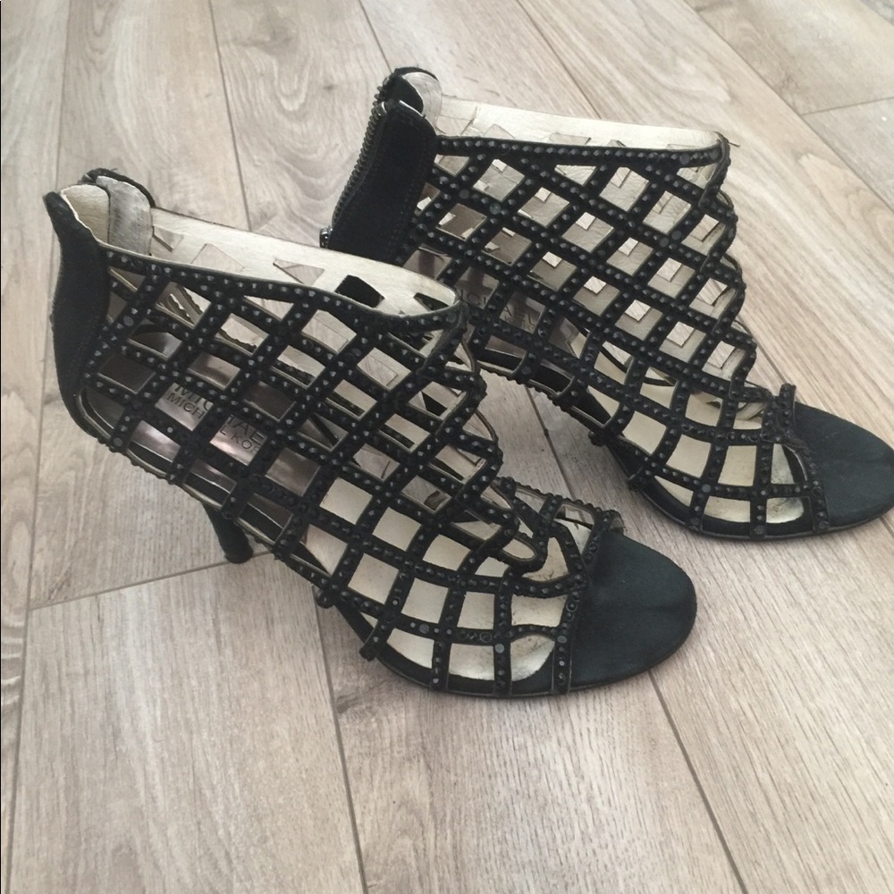 Michael Kors Black Blinged out Boots